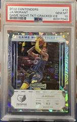 Ja Morant [Cracked Ice] #12 Basketball Cards 2022 Panini Contenders Game Night Ticket Prices