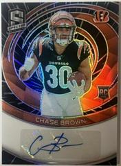 Chase Brown #37 Football Cards 2023 Panini Spectra Rookie Autograph Hyper Prices