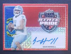 Sam Howell [Red Mojo] #SP-SH1 Football Cards 2022 Leaf Metal Draft State Pride Prices