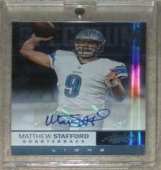 Matthew Stafford [Spectrum Platinum Autograph] #45 Football Cards 2012 Panini Absolute Prices