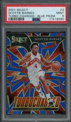 Scottie Barnes [Blue Prizm] Basketball Cards 2021 Panini Select Turbo Charged Prices