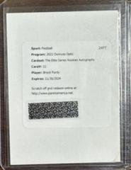 Brock Purdy [Autograph] #ESR-11 Football Cards 2022 Panini Donruss Optic Elite Series Rookies Prices