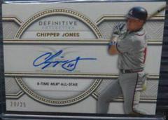 Chipper Jones #LAC-CJ Baseball Cards 2022 Topps Definitive Legendary Autograph Collection Prices