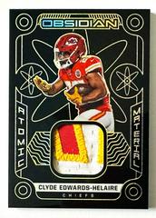Clyde Edwards Helaire [Yellow] Football Cards 2022 Panini Obsidian Atomic Material Prices