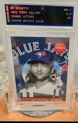 Bo Bichette [Orange] #MA-7 Baseball Cards 2022 Topps Gallery Modern Artists Prices