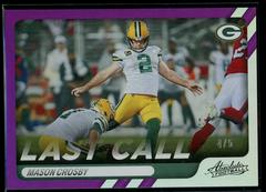 Mason Crosby [Spectrum Purple] #LC-4 Football Cards 2022 Panini Absolute Last Call Prices