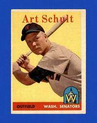 Art Schult #58 Baseball Cards 1958 Topps Prices