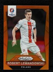 Robert Lewandowski [Orange Prizm] Soccer Cards 2016 Panini Prizm UEFA Prices