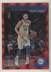 Ben Simmons [Press Proof Red Laser] Basketball Cards 2018 Panini Donruss Prices