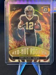 Chris Olave [Gold] Football Cards 2022 Panini Donruss Optic Red Hot Rookies Prices