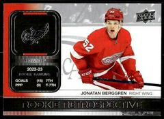 Jonatan Berggren #RR-14 Hockey Cards 2023 Upper Deck Rookie Retrospective Prices