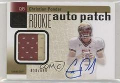 Christian Ponder [Autograph Patch] #229 Football Cards 2011 SP Authentic Prices