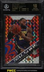 LeBron James [Reactive Blue] Basketball Cards 2019 Panini Mosaic Will to Win Prices