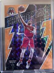 Zach LaVine [Orange Fluorescent] #10 Basketball Cards 2021 Panini Mosaic Thunder Lane Prices