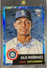 Julio Rodriguez [Toile Cream Blue] #CPA-JRO Baseball Cards 2022 Topps Chrome Platinum Anniversary Autographs Prices