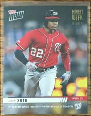 Juan Soto [Gold Winner] #MOW-23W Baseball Cards 2019 Topps Now Moment of the Week Prices