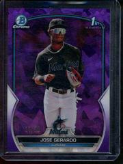 Jose Gerardo [Purple] #BCP-195 Baseball Cards 2023 Bowman Chrome Prospects Sapphire Prices