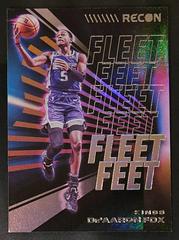De'Aaron Fox #10 Basketball Cards 2022 Panini Recon Fleet Feet Prices