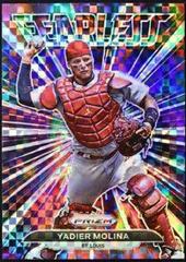 Yadier Molina [Power Plaid Prizm] #FL-10 Baseball Cards 2022 Panini Prizm Fearless Prices