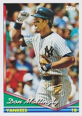 Don Mattingly #600 Baseball Cards 1994 Topps Prices