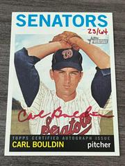 Carl Bouldin [Red Ink] Baseball Cards 2013 Topps Heritage Real One Autographs Prices