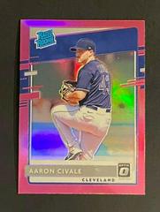 Aaron Civale [Pink] #88 Baseball Cards 2020 Panini Donruss Optic Prices