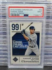 Aaron Judge [Artist's Proof] Baseball Cards 2018 Panini Chronicles Prices