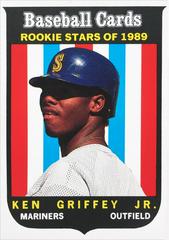 Ken Griffey Jr. [Hand Cut] #63 Baseball Cards 1989 Baseball Cards Magazine Repli Prices