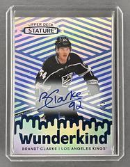Brandt Clarke [Autograph Blue] #W-49 Hockey Cards 2022 Upper Deck Stature Wunderkind Prices