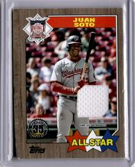 Juan Soto [Gold] #87ASR-JS Baseball Cards 2022 Topps 1987 All Stars Relics Prices
