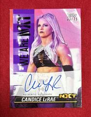 Candice LeRae [Purple] #A-CL Wrestling Cards 2021 Topps WWE We Are NXT Autographs Prices