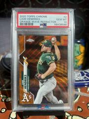 Liam Hendriks [Orange Wave Refractor] #2 Baseball Cards 2020 Topps Chrome Prices