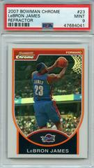 LeBron James [Refractor] #23 Basketball Cards 2007 Bowman Chrome Prices