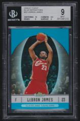LeBron James [Blue Refractor] Basketball Cards 2006 Finest Prices