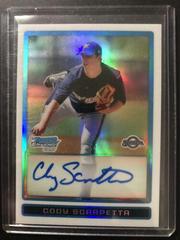 Cody Scarpetta [Refractor Autograph] Baseball Cards 2009 Bowman Chrome Prospects Prices