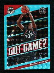 Pascal Siakam [Blue Fluorescent] #5 Basketball Cards 2019 Panini Mosaic Got Game Prices