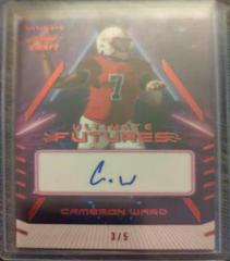 Cameron Ward [Red Spectrum] #UF-CW1 Football Cards 2022 Leaf Ultimate Draft Futures Autographs Prices