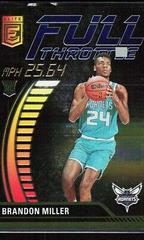 Brandon Miller [Blue] #5 Basketball Cards 2023 Donruss Elite Full Throttle Prices
