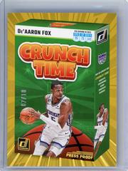De'Aaron Fox [Gold] #3 Basketball Cards 2023 Panini Donruss Crunch Time Prices