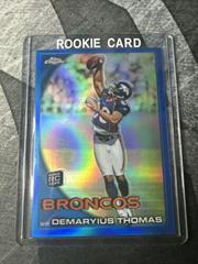 Demaryius Thomas [With Helmet Blue Refractor] #C110 Football Cards 2010 Topps Chrome Prices