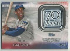 Ernie Banks #70LP-EB Baseball Cards 2021 Topps 70th Anniversary Logo Patch Prices
