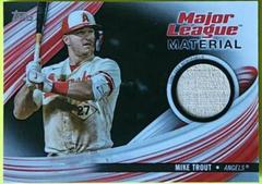 Mike Trout [Black] #MLM-MT Baseball Cards 2023 Topps Update Major League Material Prices