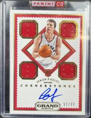 Jakob Poeltl [Signed Jersey] Basketball Cards 2016 Panini Grand Reserve Prices