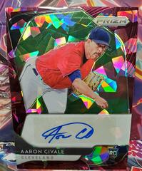 Aaron Civale [Burgundy Cracked Ice Prizm] #RA-AC Baseball Cards 2020 Panini Prizm Rookie Autographs Prices