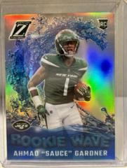 Ahmad 'Sauce' Gardner [Silver] #RW-AG Football Cards 2022 Panini Zenith Rookie Wave Prices