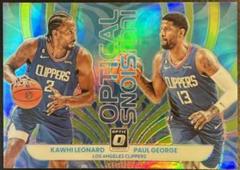 Kawhi Leonard, Paul George [Lime Green] #4 Basketball Cards 2022 Panini Donruss Optic Optical Illusions Prices