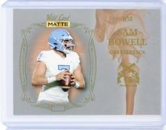 Sam Howell [Gold Bronze] #SG-8 Football Cards 2022 Wild Card Matte Smoking Guns Prices