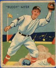 Buddy Myer #4 Baseball Cards 1934 Diamond Stars Prices