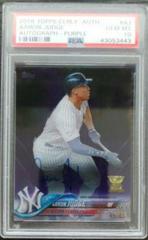 Aaron Judge [Autograph Purple] #AJ Baseball Cards 2018 Topps Clearly Authentic Prices