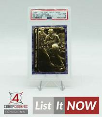 Michael Jordan [86 Sticker Marble] Basketball Cards 1997 Fleer 23KT Gold Prices
